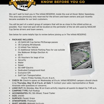 2026 The Infield RESERVE Info Sheet