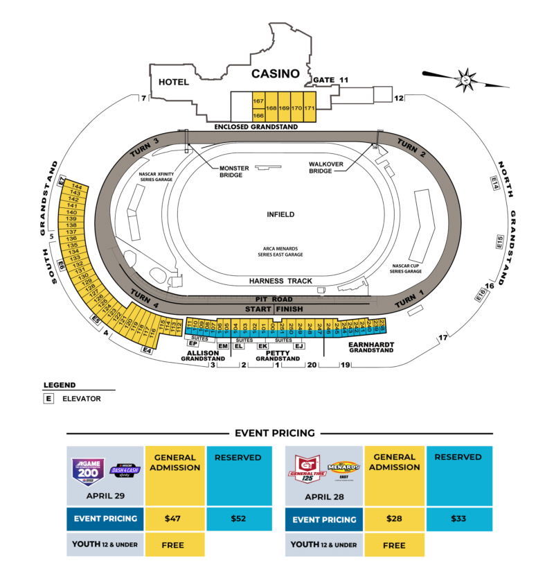 Seating Chart (Friday/Saturday)