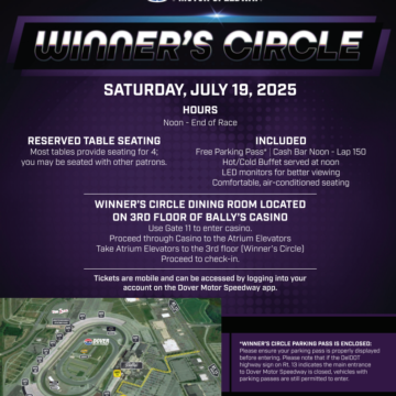 Saturday's Winner's Circle Guest Info