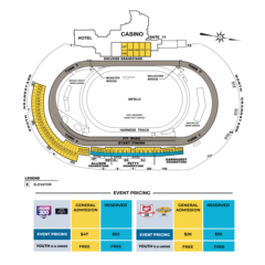 2024 Seating Map/Price Chart (Friday/Saturday)