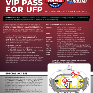 Ultimate Fan Pass Info Sheet